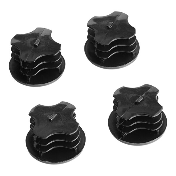 Steelton Black Plastic Post Cap - 4/Pack