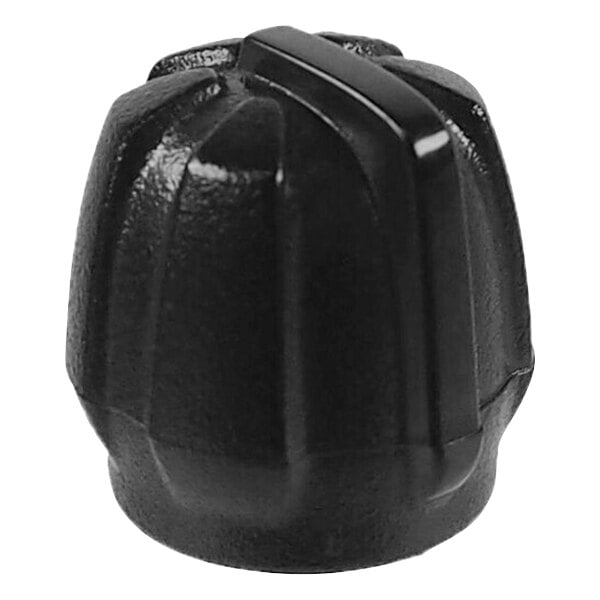 A black plastic volume knob for Kenwood NX-P1000 series walkie talkies.