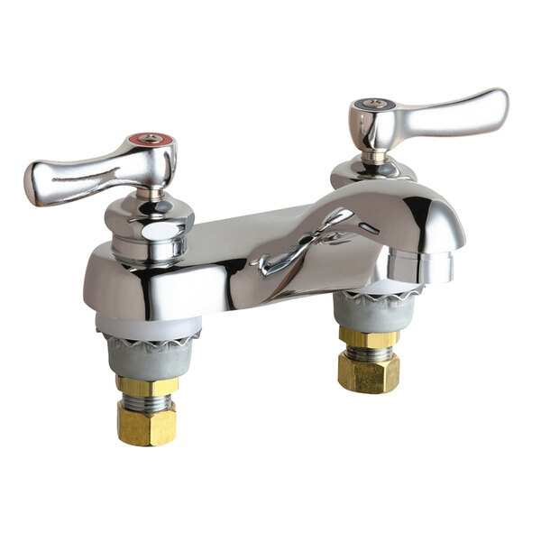 Chicago Faucets 802VE2805ABCP 0.5 GPM DeckMounted Faucet with 4" Cast
