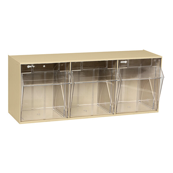 Quantum 7 3/4" x 23 5/8" x 9 1/2" Ivory TipOut Storage System with (3