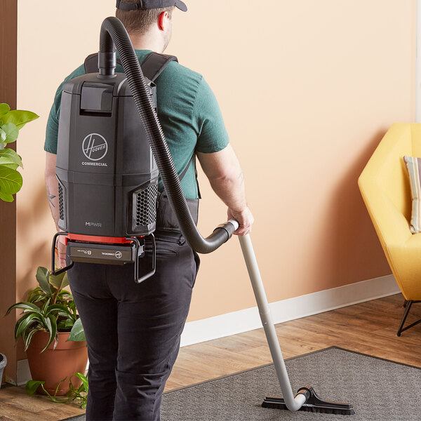 Hoover CH93600 Cordless Backpack Vacuum Kit with 10 Bags, 8.0 Ah