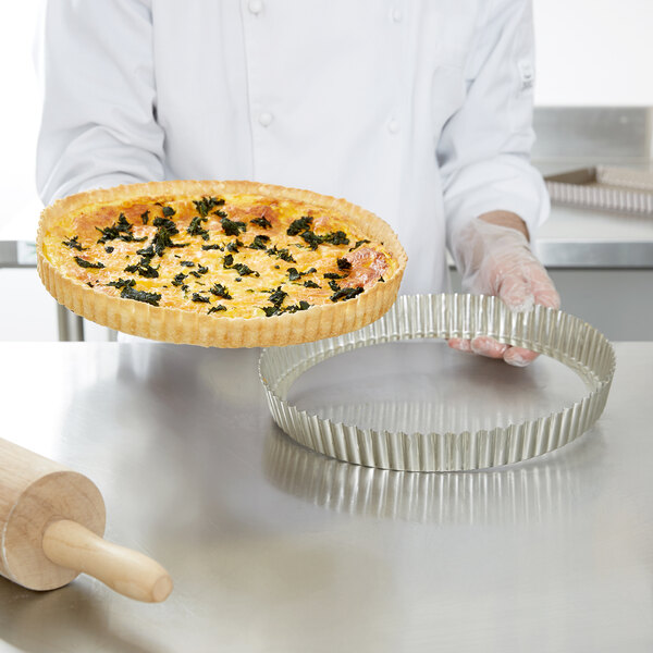 Gobel 12" Deep Tart / Quiche Pan with Removable Bottom