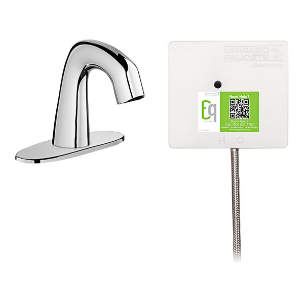 Chicago Faucets EQA12A11ABCP EQ DeckMounted SingleSupply Battery
