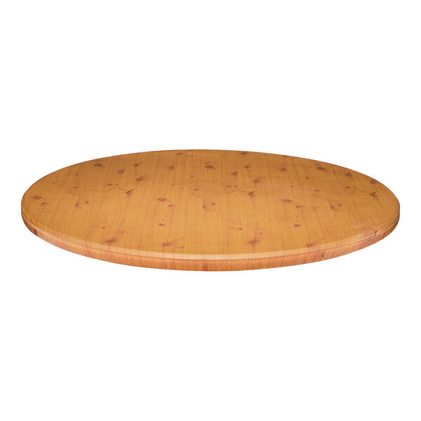 Perfect Tables 36" Indoor Round Knotty Pine Table Top