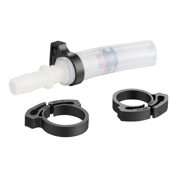A Bunn plastic tube assembly with black plastic rings and a black handle.