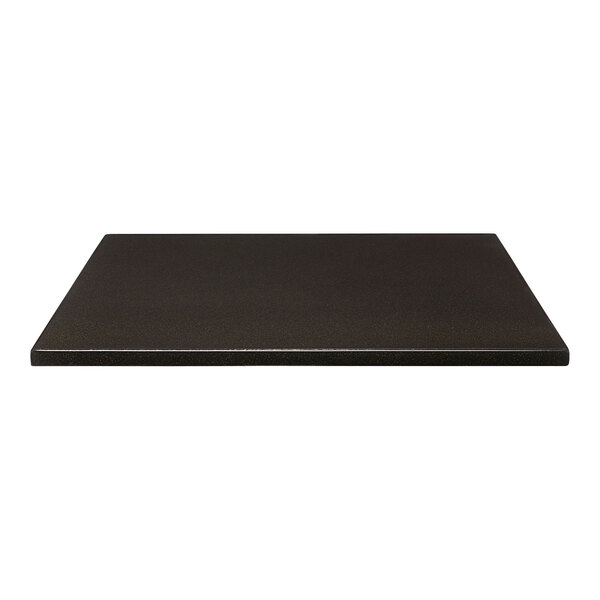 Perfect Tables Indoor Square Smooth Black with Gold Sparkle Table Top