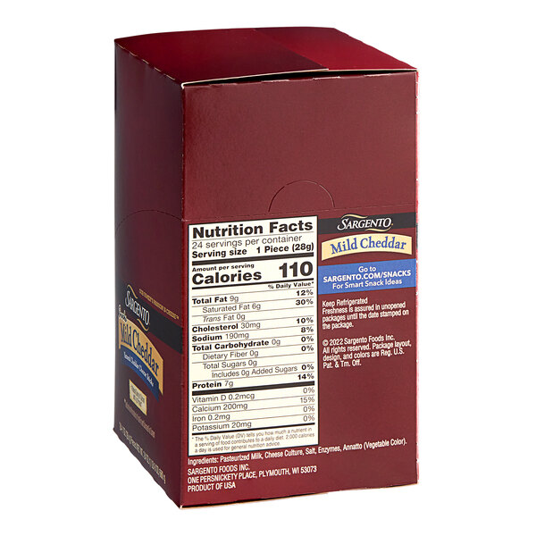 Sargento Mild Cheddar Cheese Stick 1 oz. 96/Case