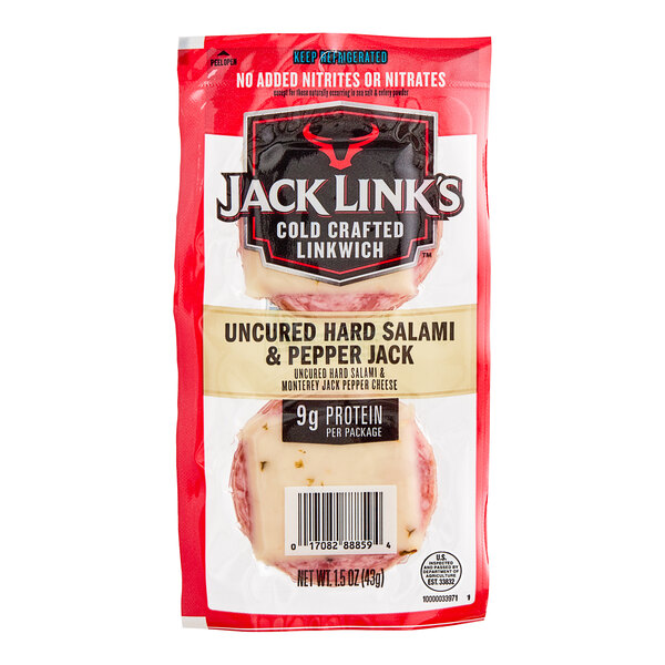 Jack Link's Hard Salami and Pepper Jack Cheese Combos 1.5 oz. 16/Case