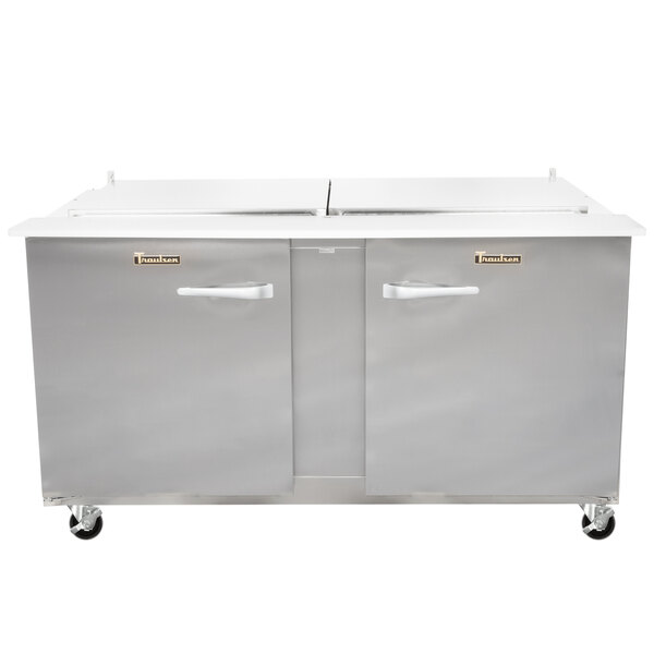 Traulsen UST6024-LR 60" 1 Left Hinged 1 Right Hinged Door Refrigerated Sandwich Prep Table