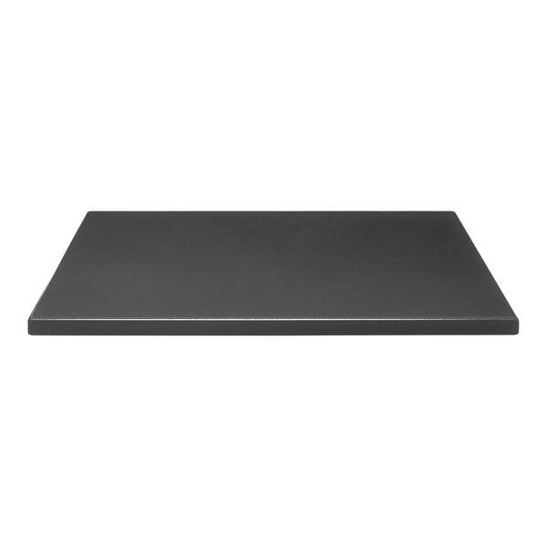 A close-up of a grey rectangular Perfect Tables hammertone table top.