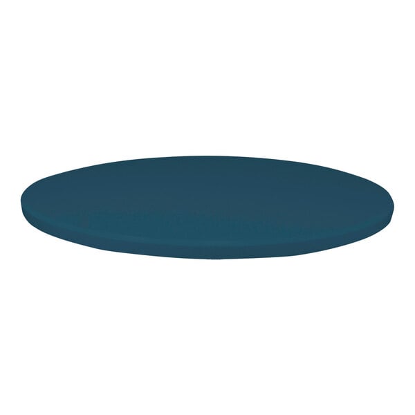 A Perfect Tables 48" round outdoor table top in pearl blue microtexture.