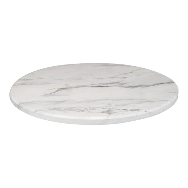 Perfect Tables 36" Indoor Round Florence Marble Table Top
