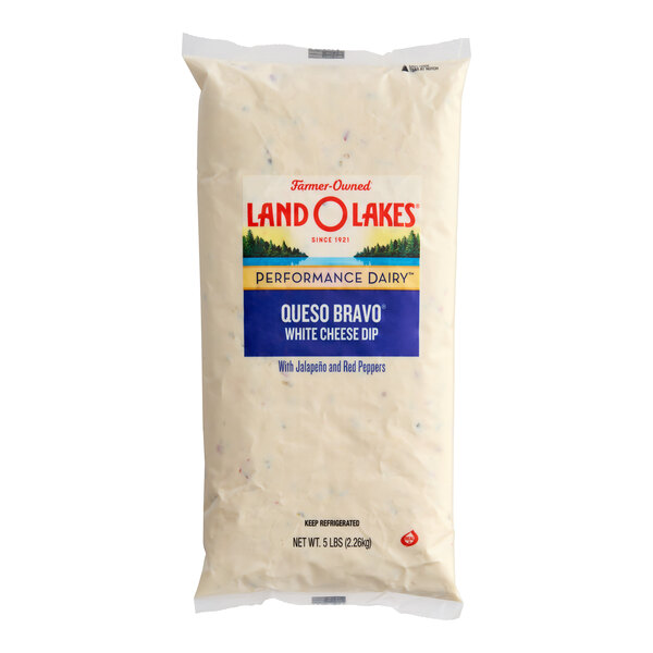 Land O Lakes Queso Bravo White Cheese Queso Dip 5 lb. 6/Case