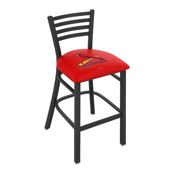 Holland Bar Stool St. Louis Cardinals Bar Height Stool with Ladder Back