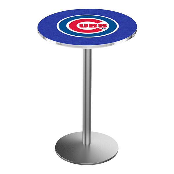 Holland Bar Stool 30" Round Chicago Cubs Counter Height Pub Table with