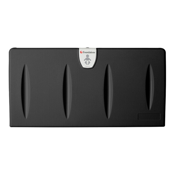 Foundations Classic Series 100EH02 Black Horizontal Baby Changing