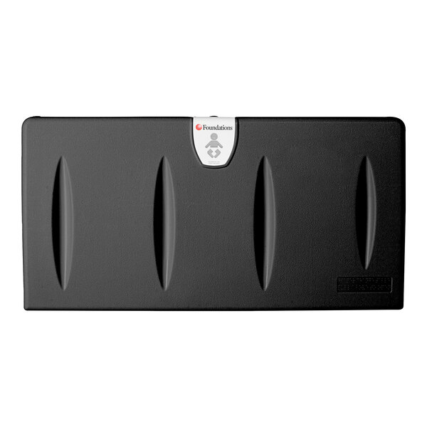 Foundations Classic Series 100EHBP02 Black Horizontal Baby Changing