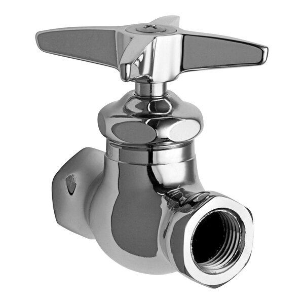 Chicago Faucets 45ABCP Straight Stop with 3" Cross Handle