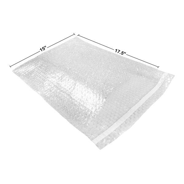 Lavex 15" x 17 1/2" SelfSeal Bubble Bag 100/Case