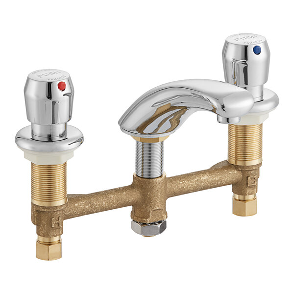 Chicago Faucets 404665ABCP 2.2 GPM DeckMounted Metering Faucet with 8