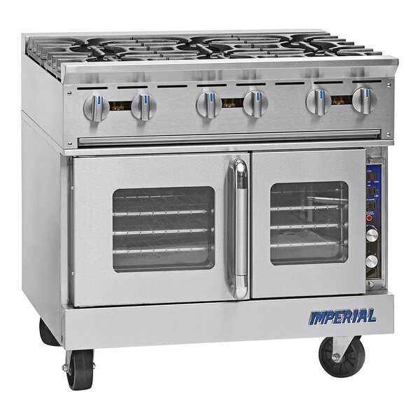 Imperial Range Pro Series IR6P 36" Natural Gas Range with 6 Burners