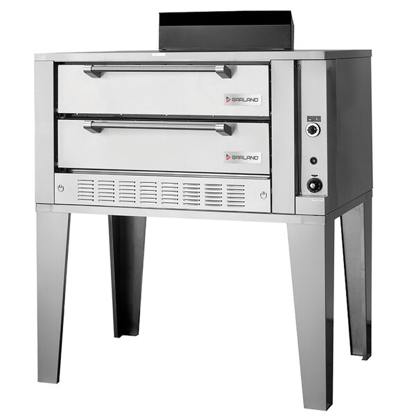 Garland G2072 Natural Gas 55 1/4" Double Deck Gas Pizza Oven 80,000 BTU
