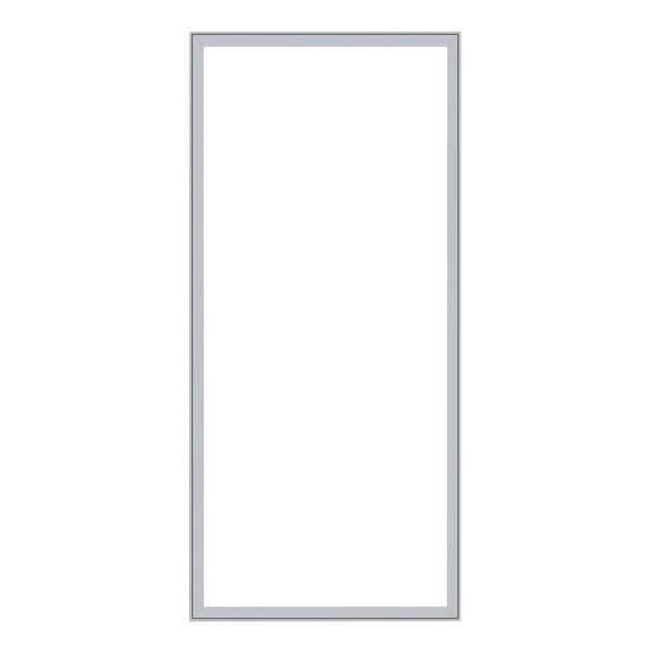 A white rectangular vinyl magnetic door gasket.