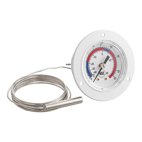 Miljoco 2" Flush Mount Vapor Dial Thermometer with 72" Capillary