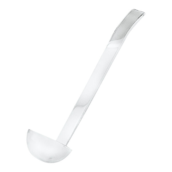 A Vollrath clear plastic ladle with a handle and a spoon end.