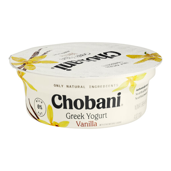 Chobani NonFat Vanilla Greek Yogurt 4 oz. 12/Case
