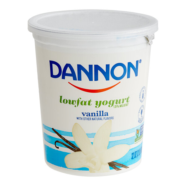 Dannon LowFat Vanilla Yogurt 32 oz. 6/Case