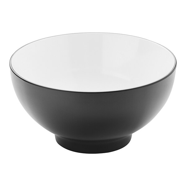 An American Metalcraft black and white melamine bowl.
