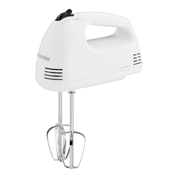 Proctor Silex Easy Mix White 5 Speed Hand Mixer with Beaters 62515G