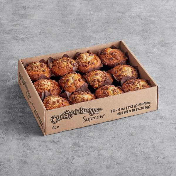 Otis Spunkmeyer Apple Cinnamon Pecan Muffin 4 oz. 24/Case