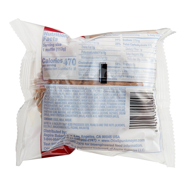 Otis Spunkmeyer Individually Wrapped Cheese Streusel Muffin 4 oz. 24/Case