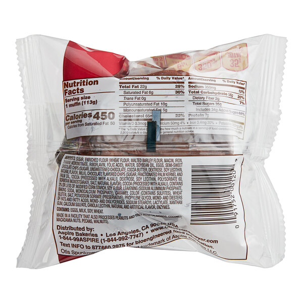 Otis Spunkmeyer Individually Wrapped Double Chocolate Muffin 4 oz. 24