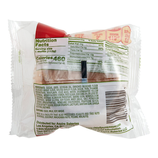 Otis Spunkmeyer Individually Wrapped Corn Muffin 4 oz. 24/Case