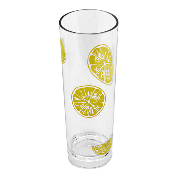 GET Cheers 14 oz. Key Lime SAN Plastic Tom Collins Glass 24/Case