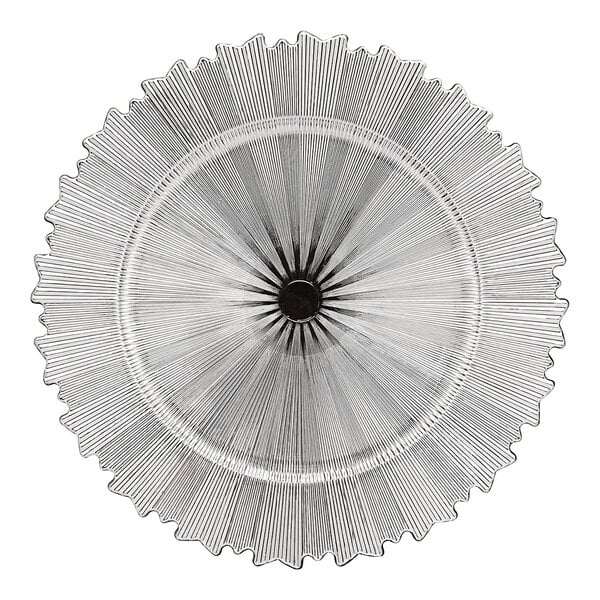 Jay Companies Silver Leaf Design Charger Plate Set, 4 Pieces main image 1