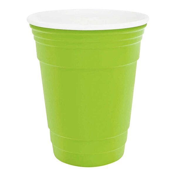 Plastic Cups 16 Ounce Lime Green Cup