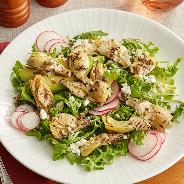 Sevillo Fine Foods Fire Roasted Quartered Artichoke Hearts 8 lb.