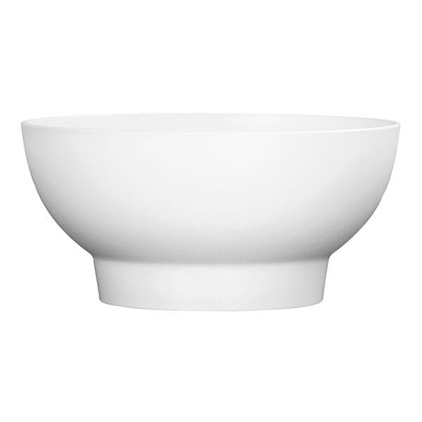 A white Cal-Mil melamine bowl with a white background.