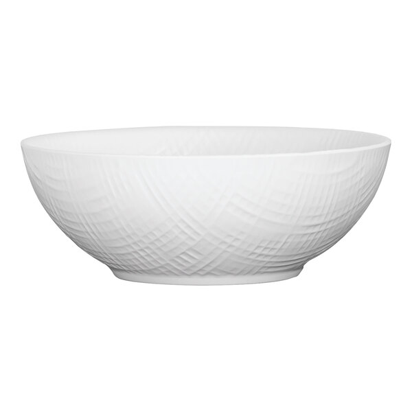 CalMil Sedona 125 oz. White Textured Coupe Melamine Bowl