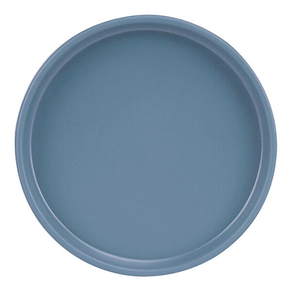 CalMil Hudson 6" Stone Blue Raised Rim Melamine Plate