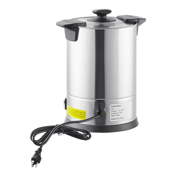 CAC China BVCM-30 30 Cups Stainless Steel Urn Coffee Maker - 110V-120 Volts  950 Watts (2 Each Per Case) - Culinary Depot