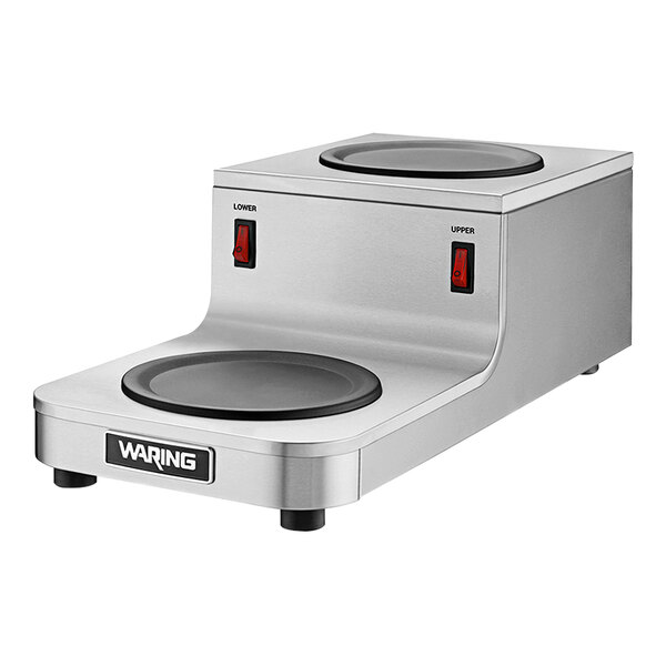 Waring WCW20R Step Up Double Burner Coffee Warmer 120V, 140W