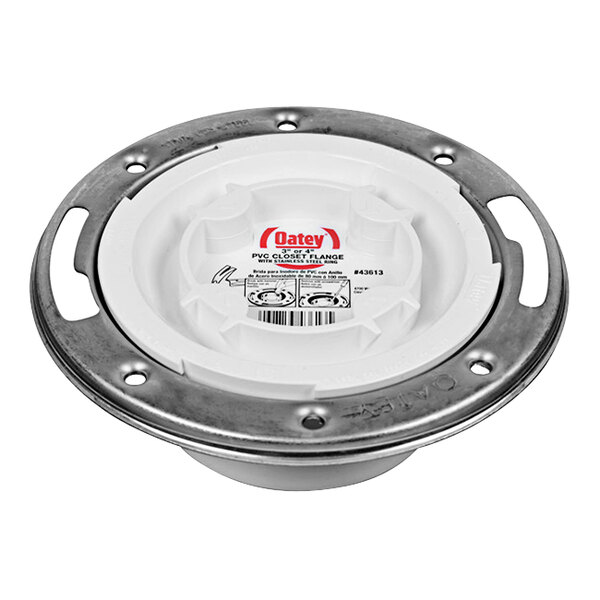 Oatey 43613 Easy Tap PVC Water Closet Flange with Stainless Steel Ring