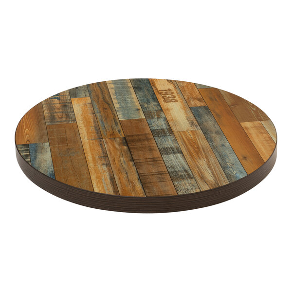 American Tables & Seating Round DoubleSided Laminate Indoor Table Top