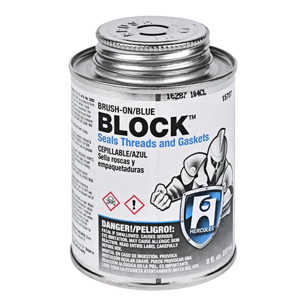 An 8 oz. can of Hercules Brush-On Block Gasket and Thread Sealant.