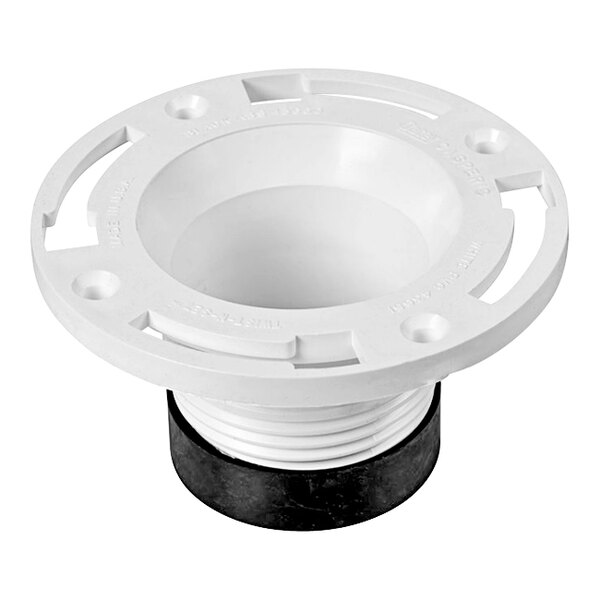 Oatey 43651 TwistNSet 4" PVC Water Closet Flange